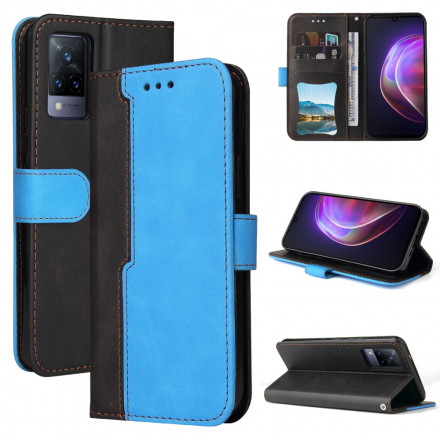 Housse Vivo V21 5G Simili Cuir Bicolore Coloré Housse Vivo V21 5G Simili Cuir Bicolore Coloré