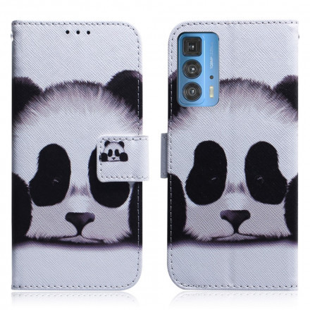 Housse Motorola Edge 20 Pro Face de Panda