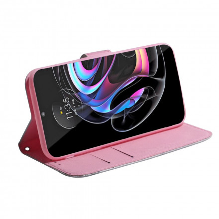 Housse Motorola Edge 20 Pro Fleur Vieux Rose