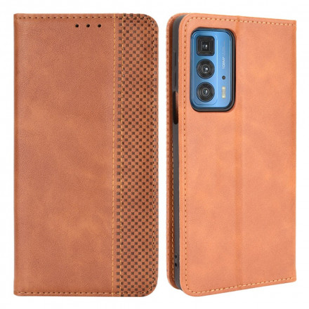 Flip Cover Motorola Edge 20 Pro Effet Cuir Vintage Stylisé Flip Cover Motorola Edge 20 Pro Effet Cuir Vintage Stylisé