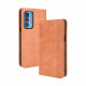 Flip Cover Motorola Edge 20 Pro Effet Cuir Vintage Stylisé Flip Cover Motorola Edge 20 Pro Effet Cuir Vintage Stylisé