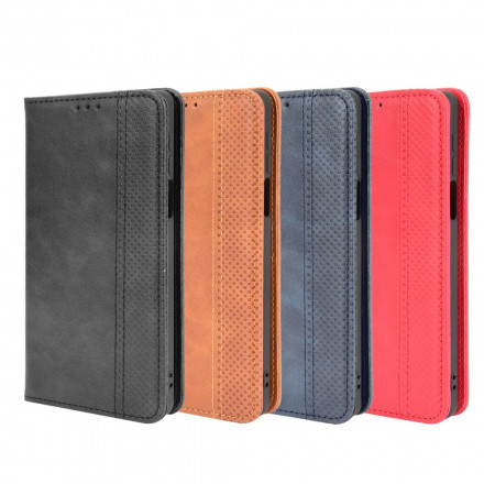 Flip Cover Motorola Edge 20 Pro Effet Cuir Vintage Stylisé Flip Cover Motorola Edge 20 Pro Effet Cuir Vintage Stylisé