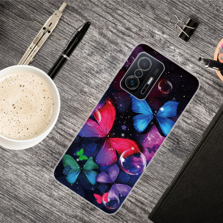 Coque Xiaomi 11T Papillons Sauvages