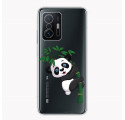 Coque Xiaomi 11T Transparente Panda Sur Le Bambou
