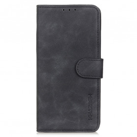 Housse Motorola Edge 20 Pro Effet Cuir Vintage KHAZNEH