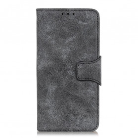 Housse Motorola Edge 20 Pro Cuir Fendu Vintage
