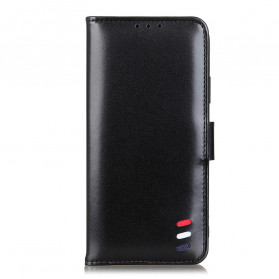 Housse Motorola Edge 20 Pro Effet Cuir Tricolore