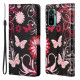 Housse Xiaomi Redmi 10 Papillons et Fleurs à Lanière Housse Xiaomi Redmi 10 Papillons et Fleurs à Lanière
