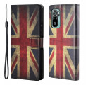 Housse Xiaomi Redmi 10 Drapeau Angleterre à Lanière