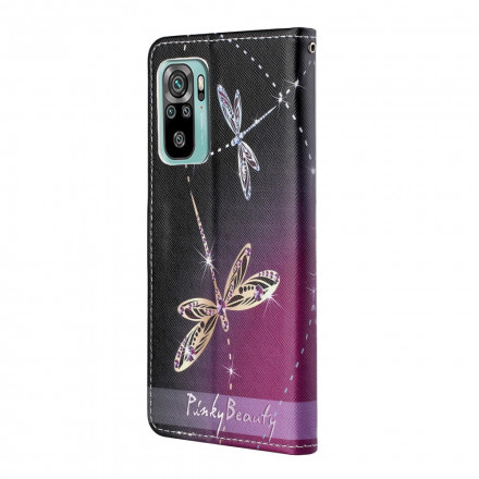 Housse Xiaomi Redmi 10 Libellules à Lanière Housse Xiaomi Redmi 10 Libellules à Lanière
