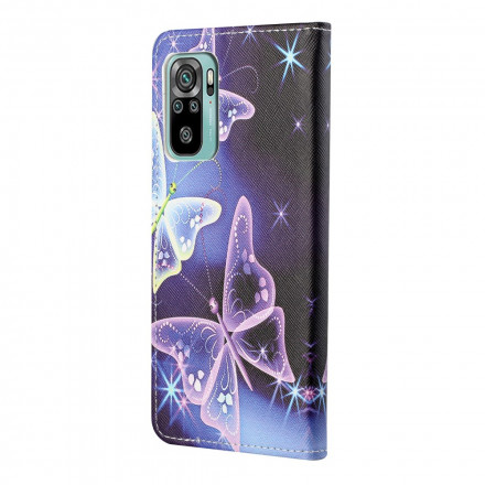 Housse Xiaomi Redmi 10 Papillons Néons Housse Xiaomi Redmi 10 Papillons Néons