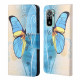 Housse Xiaomi Redmi 10 Papillon Bleu et Jaune Housse Xiaomi Redmi 10 Papillon Bleu et Jaune