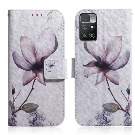 Housse Xiaomi Redmi 10 Fleur Vieux Rose Housse Xiaomi Redmi 10 Fleur Vieux Rose