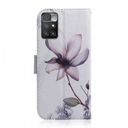 Housse Xiaomi Redmi 10 Fleur Vieux Rose