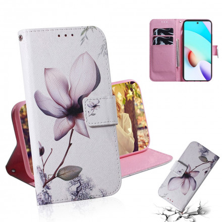 Housse Xiaomi Redmi 10 Fleur Vieux Rose Housse Xiaomi Redmi 10 Fleur Vieux Rose