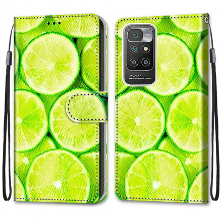 Housse Xiaomi Redmi 10 Citrons Verts Housse Xiaomi Redmi 10 Citrons Verts
