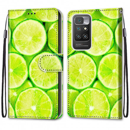 Housse Xiaomi Redmi 10 Citrons Verts