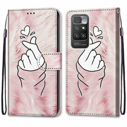 Housse Xiaomi Redmi 10 Finger Heart Housse Xiaomi Redmi 10 Finger Heart