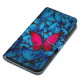 Housse Xiaomi Redmi 10 Papillon Rouge Sur Fond Bleu Housse Xiaomi Redmi 10 Papillon Rouge Sur Fond Bleu