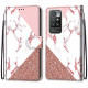 Housse Xiaomi Redmi 10 Triangle en Marbre et Paillettes Housse Xiaomi Redmi 10 Triangle en Marbre et Paillettes