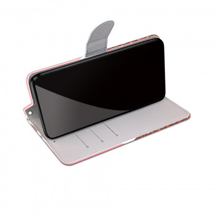 Housse Xiaomi Redmi 10 Triangle en Marbre et Paillettes Housse Xiaomi Redmi 10 Triangle en Marbre et Paillettes