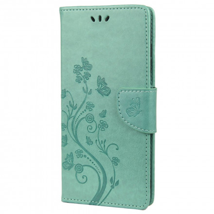 Housse Xiaomi Redmi 10 Papillons et Fleurs d'Asie Housse Xiaomi Redmi 10 Papillons et Fleurs d'Asie