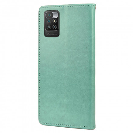 Housse Xiaomi Redmi 10 Papillons et Fleurs d'Asie Housse Xiaomi Redmi 10 Papillons et Fleurs d'Asie