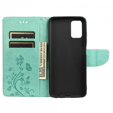 Housse Xiaomi Redmi 10 Papillons et Fleurs d'Asie Housse Xiaomi Redmi 10 Papillons et Fleurs d'Asie
