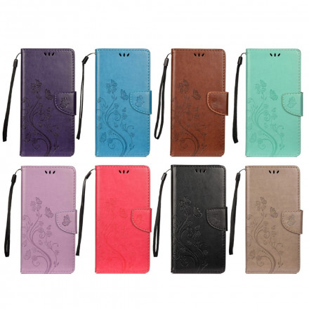 Housse Xiaomi Redmi 10 Papillons et Fleurs d'Asie Housse Xiaomi Redmi 10 Papillons et Fleurs d'Asie