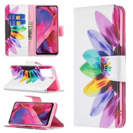 Housse Oppo A54 5G / A74 5G Fleur Aquarelle