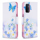 Housse Oppo A54 5G / A74 5G Papillons et Fleurs Peints Housse Oppo A54 5G / A74 5G Papillons et Fleurs Peints