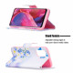 Housse Oppo A54 5G / A74 5G Papillons et Fleurs Peints Housse Oppo A54 5G / A74 5G Papillons et Fleurs Peints