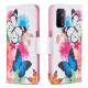 Housse Oppo A54 5G / A74 5G Papillons et Fleurs Peints