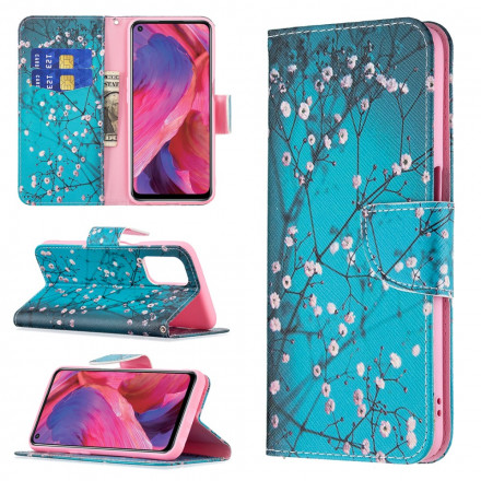 Flip Cover Oppo A54 5G / A74 5G Branches Fleuries Flip Cover Oppo A54 5G / A74 5G Branches Fleuries