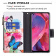 Housse Oppo A54 5G / A74 5G Poche Zippée Papillons Housse Oppo A54 5G / A74 5G Poche Zippée Papillons