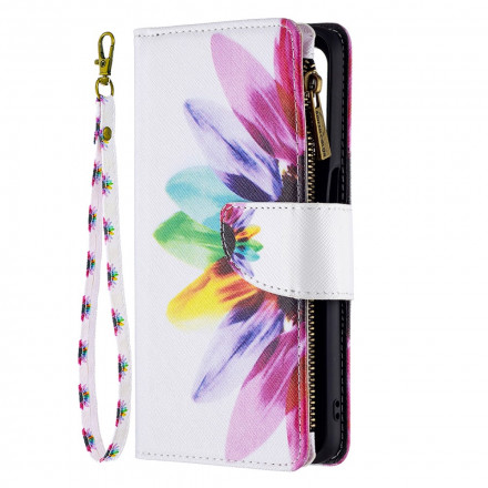 Housse Oppo A54 5G / A74 5G Poche Zippée Fleur Housse Oppo A54 5G / A74 5G Poche Zippée Fleur