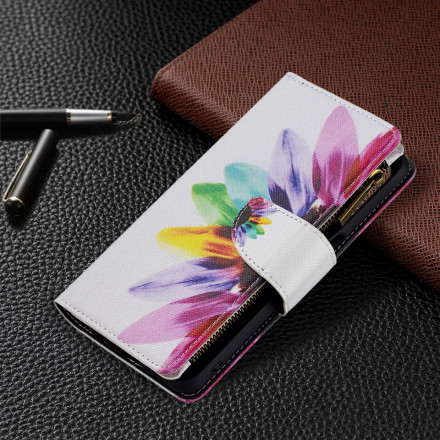 Housse Oppo A54 5G / A74 5G Poche Zippée Fleur Housse Oppo A54 5G / A74 5G Poche Zippée Fleur