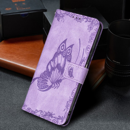 Housse Xiaomi Redmi 10 Papillon Baroque à Lanière Housse Xiaomi Redmi 10 Papillon Baroque à Lanière