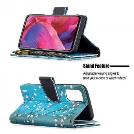 Housse Oppo A54 5G / A74 5G Poche Zippée Arbre Housse Oppo A54 5G / A74 5G Poche Zippée Arbre