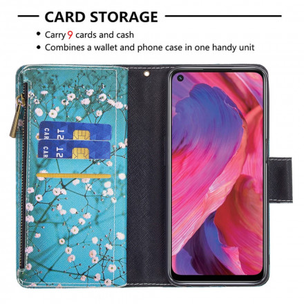 Housse Oppo A54 5G / A74 5G Poche Zippée Arbre Housse Oppo A54 5G / A74 5G Poche Zippée Arbre