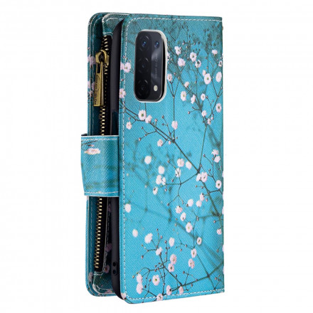 Housse Oppo A54 5G / A74 5G Poche Zippée Arbre Housse Oppo A54 5G / A74 5G Poche Zippée Arbre