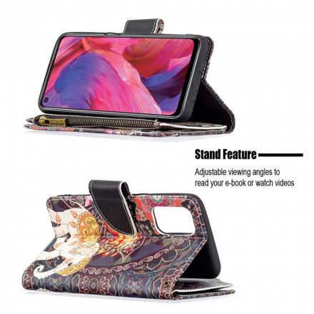 Housse Oppo A54 5G / A74 5G Poche Zippée Éléphant Housse Oppo A54 5G / A74 5G Poche Zippée Éléphant