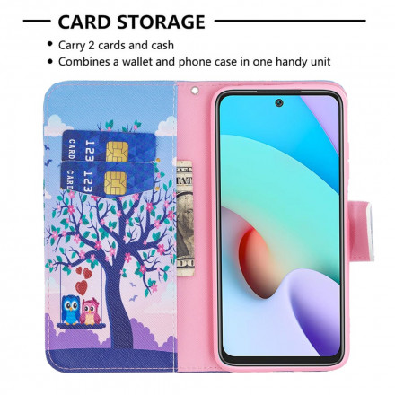Housse Xiaomi Redmi 10 Hiboux Sur La Balançoire Housse Xiaomi Redmi 10 Hiboux Sur La Balançoire