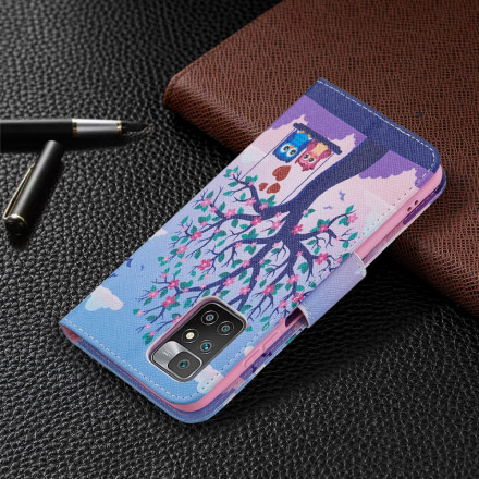 Housse Xiaomi Redmi 10 Hiboux Sur La Balançoire Housse Xiaomi Redmi 10 Hiboux Sur La Balançoire