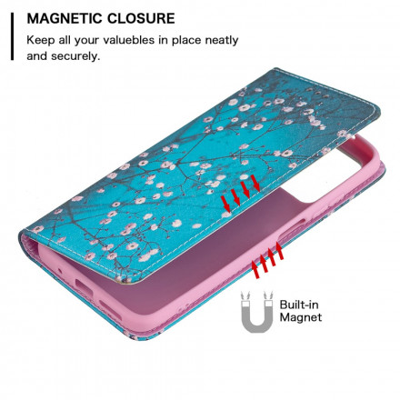 Flip Cover Xiaomi Redmi 10 Branches Fleuries Flip Cover Xiaomi Redmi 10 Branches Fleuries