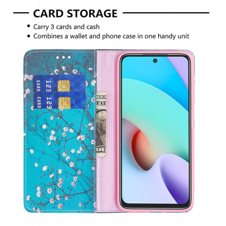Flip Cover Xiaomi Redmi 10 Branches Fleuries Flip Cover Xiaomi Redmi 10 Branches Fleuries
