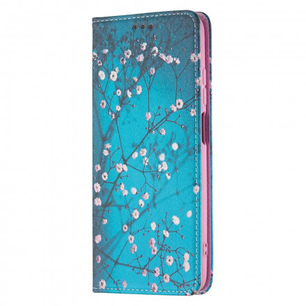 Flip Cover Xiaomi Redmi 10 Branches Fleuries Flip Cover Xiaomi Redmi 10 Branches Fleuries