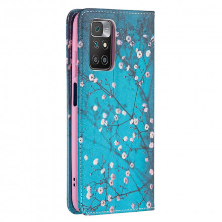 Flip Cover Xiaomi Redmi 10 Branches Fleuries Flip Cover Xiaomi Redmi 10 Branches Fleuries
