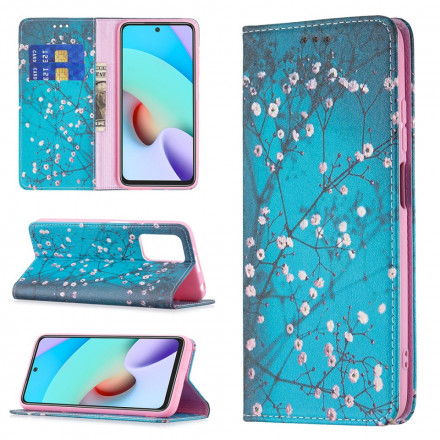 Flip Cover Xiaomi Redmi 10 Branches Fleuries Flip Cover Xiaomi Redmi 10 Branches Fleuries