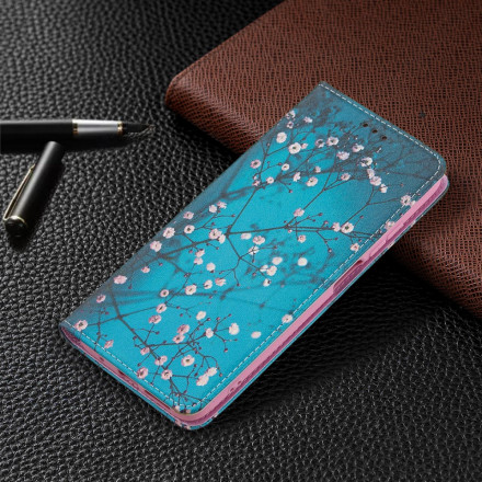 Flip Cover Xiaomi Redmi 10 Branches Fleuries Flip Cover Xiaomi Redmi 10 Branches Fleuries